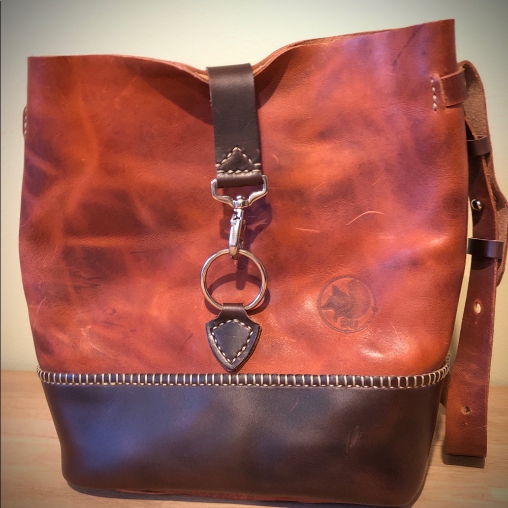 Dunole Empire Bucket bag, Scottish ale/chocolate